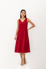 CAROL V BACK SLEEVELESS MAXI DRESS