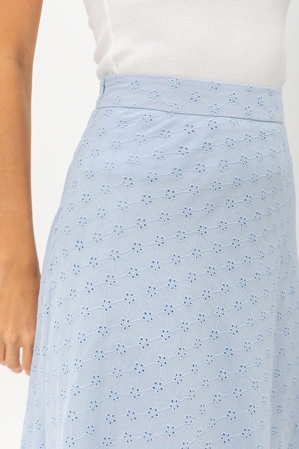 CHERIE EYELET BIAS CUT SKIRT CHERIE EYELET BIAS CUT SKIRT