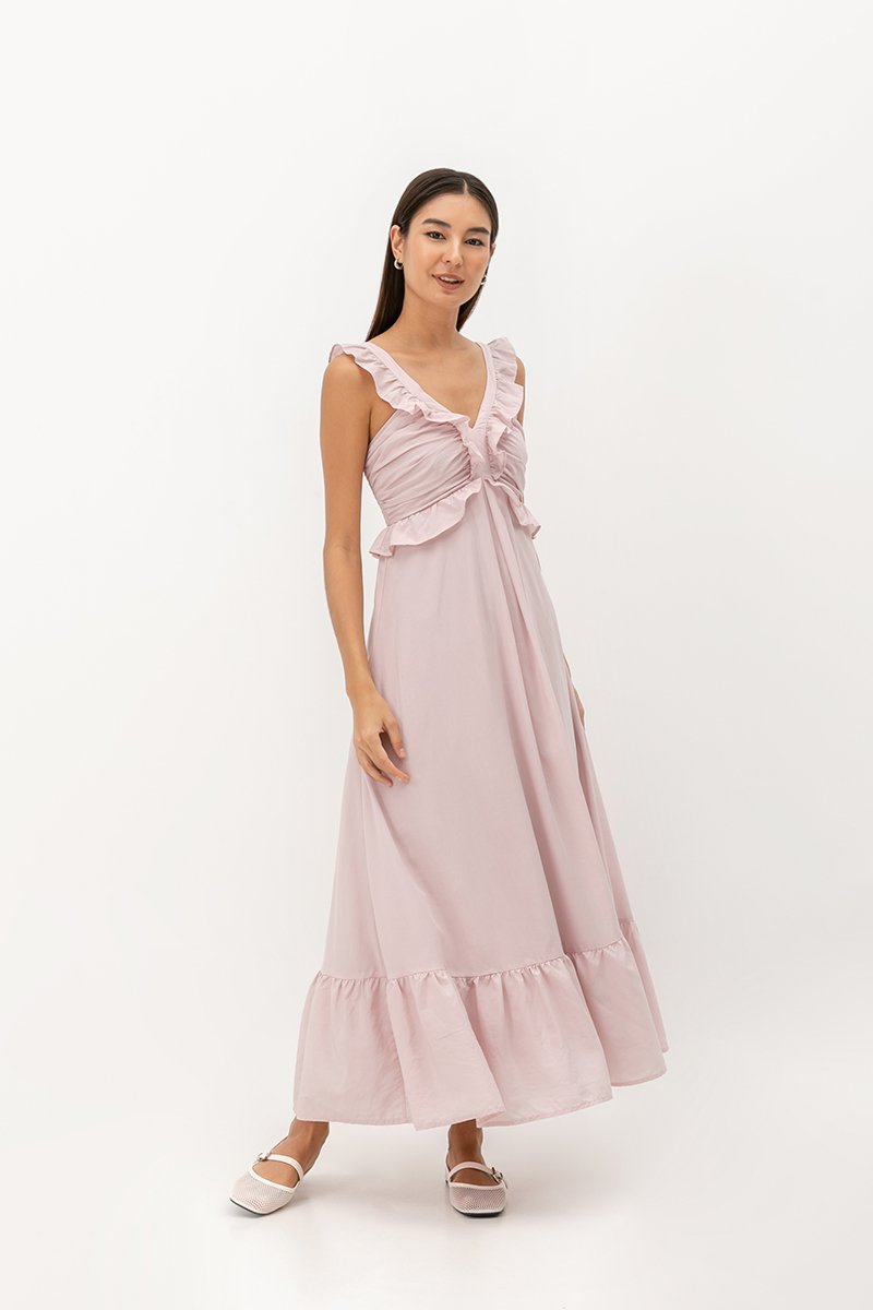 TRIXY RUFFLE MAXI DRESS TRIXY RUFFLE MAXI DRESS