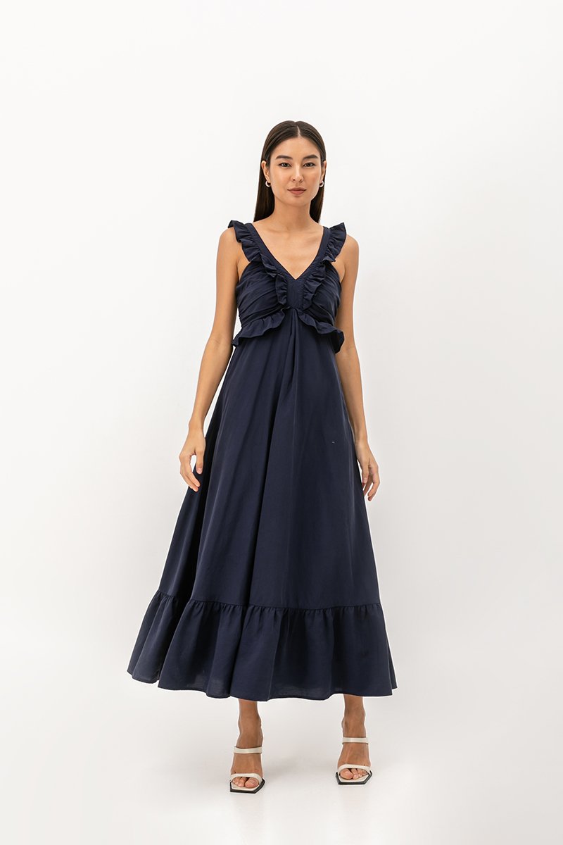 TRIXY RUFFLE MAXI DRESS TRIXY RUFFLE MAXI DRESS