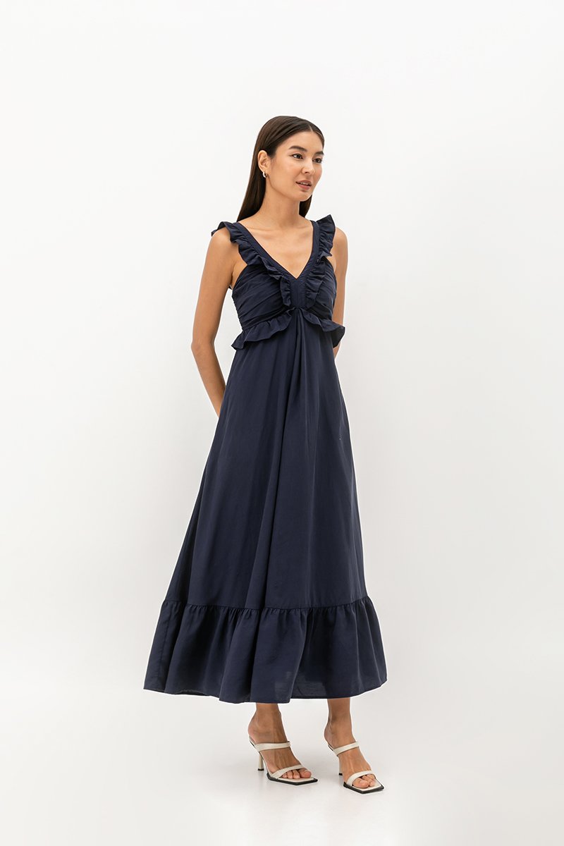 TRIXY RUFFLE MAXI DRESS TRIXY RUFFLE MAXI DRESS
