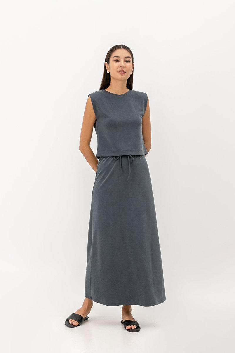 ARIA PADDED SHOULDER TOP