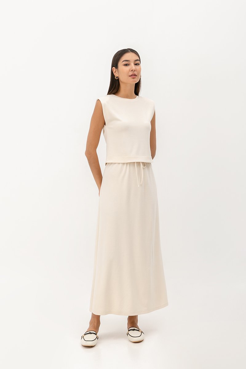 ARIA PADDED SHOULDER TOP