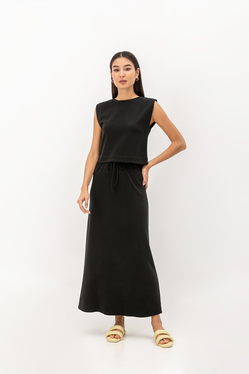 ARIA PADDED SHOULDER TOP