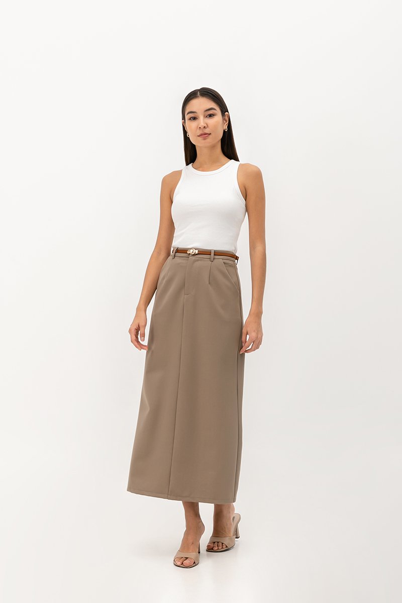 BIANCA PADDED RIBBED TANK TOP