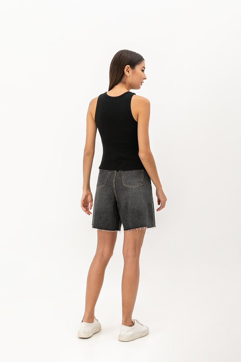 BIANCA PADDED RIBBED TANK TOP