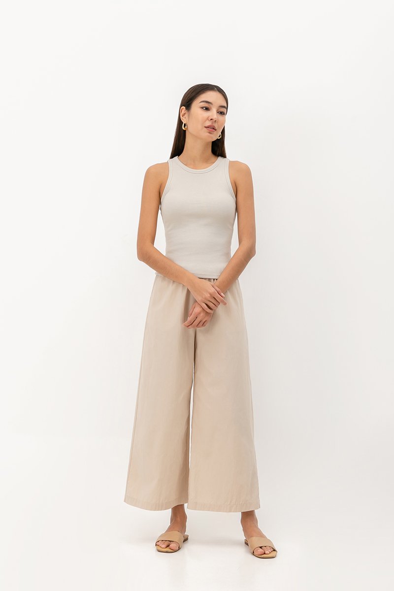 BIANCA PADDED RIBBED TANK TOP
