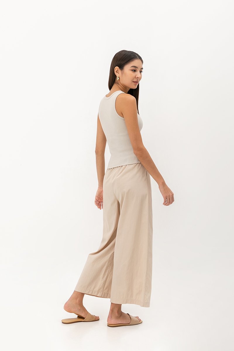BIANCA PADDED RIBBED TANK TOP