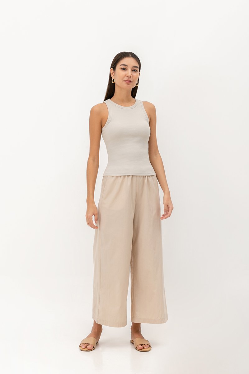 BIANCA PADDED RIBBED TANK TOP