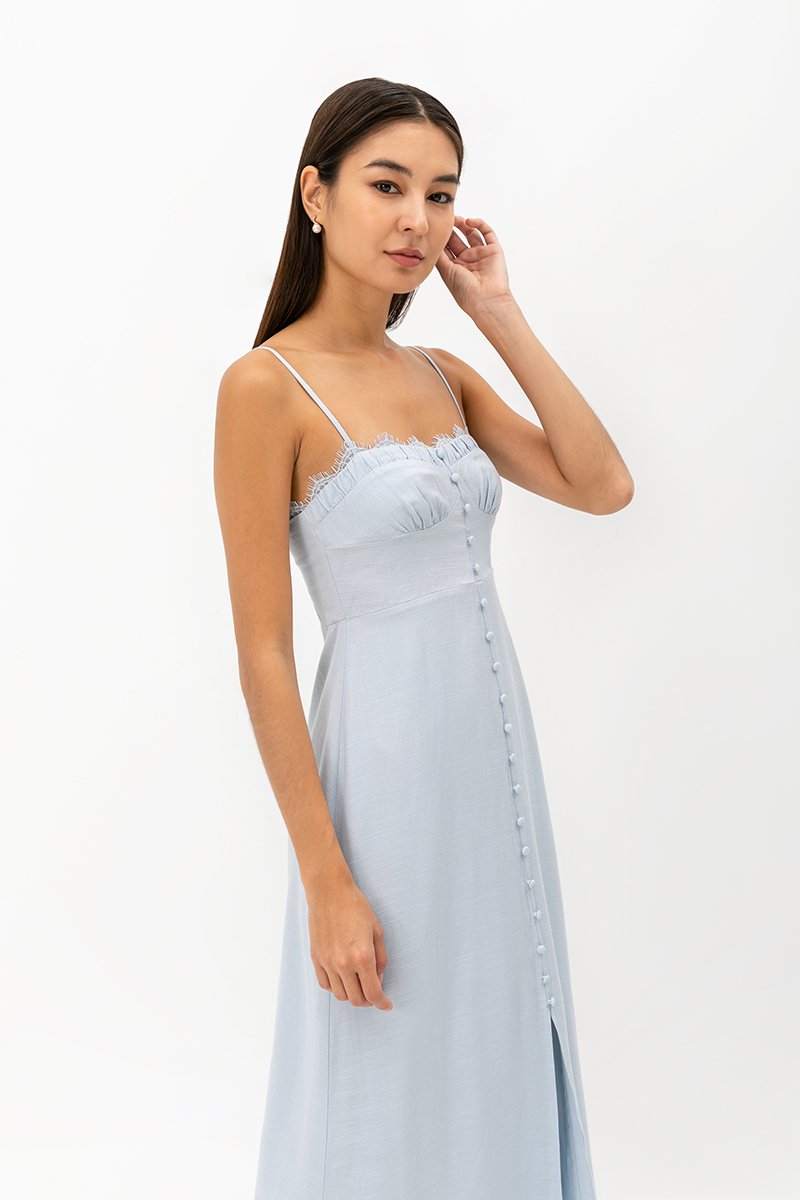 CELESTINE LACE TRIM MAXI DRESS