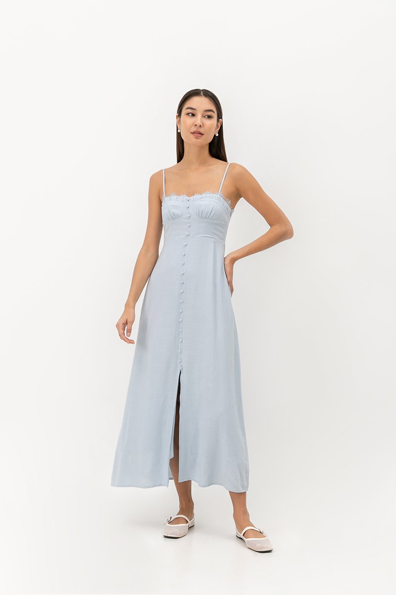 CELESTINE LACE TRIM MAXI DRESS