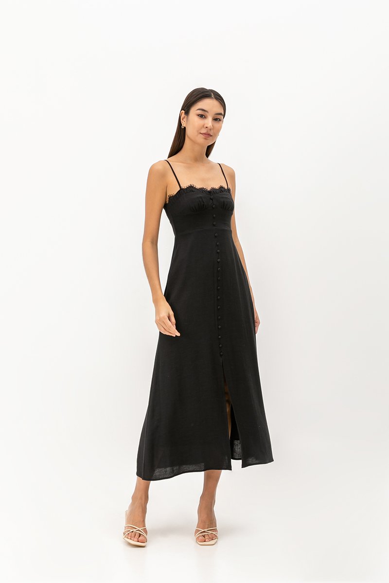 CELESTINE LACE TRIM MAXI DRESS