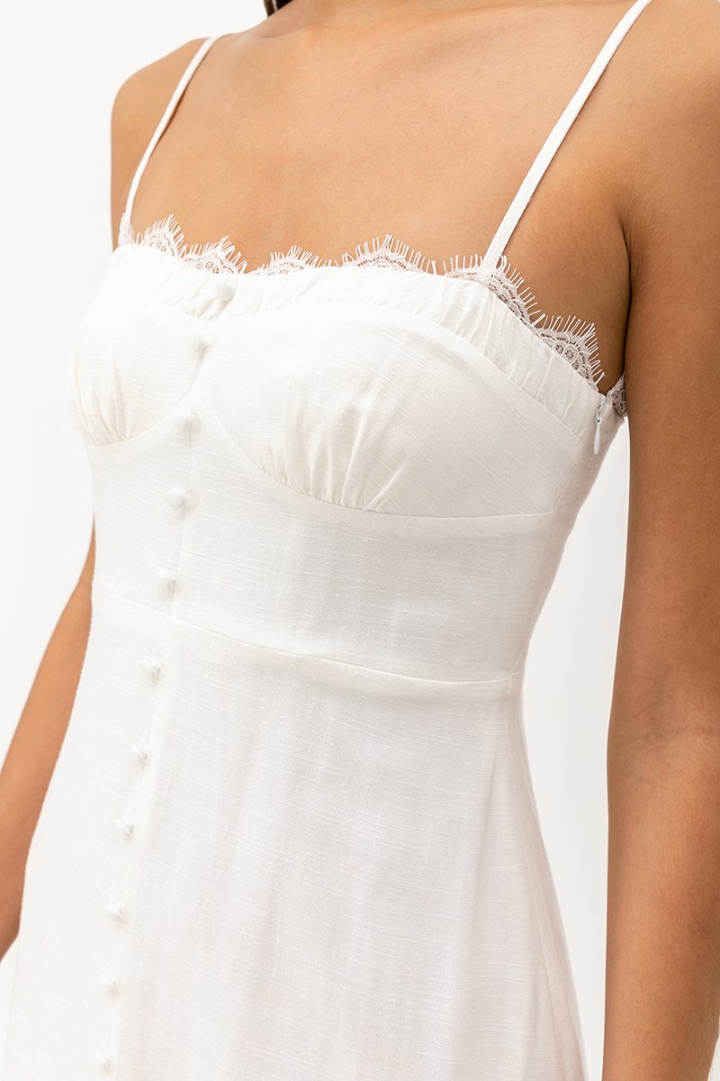 CELESTINE LACE TRIM MAXI DRESS