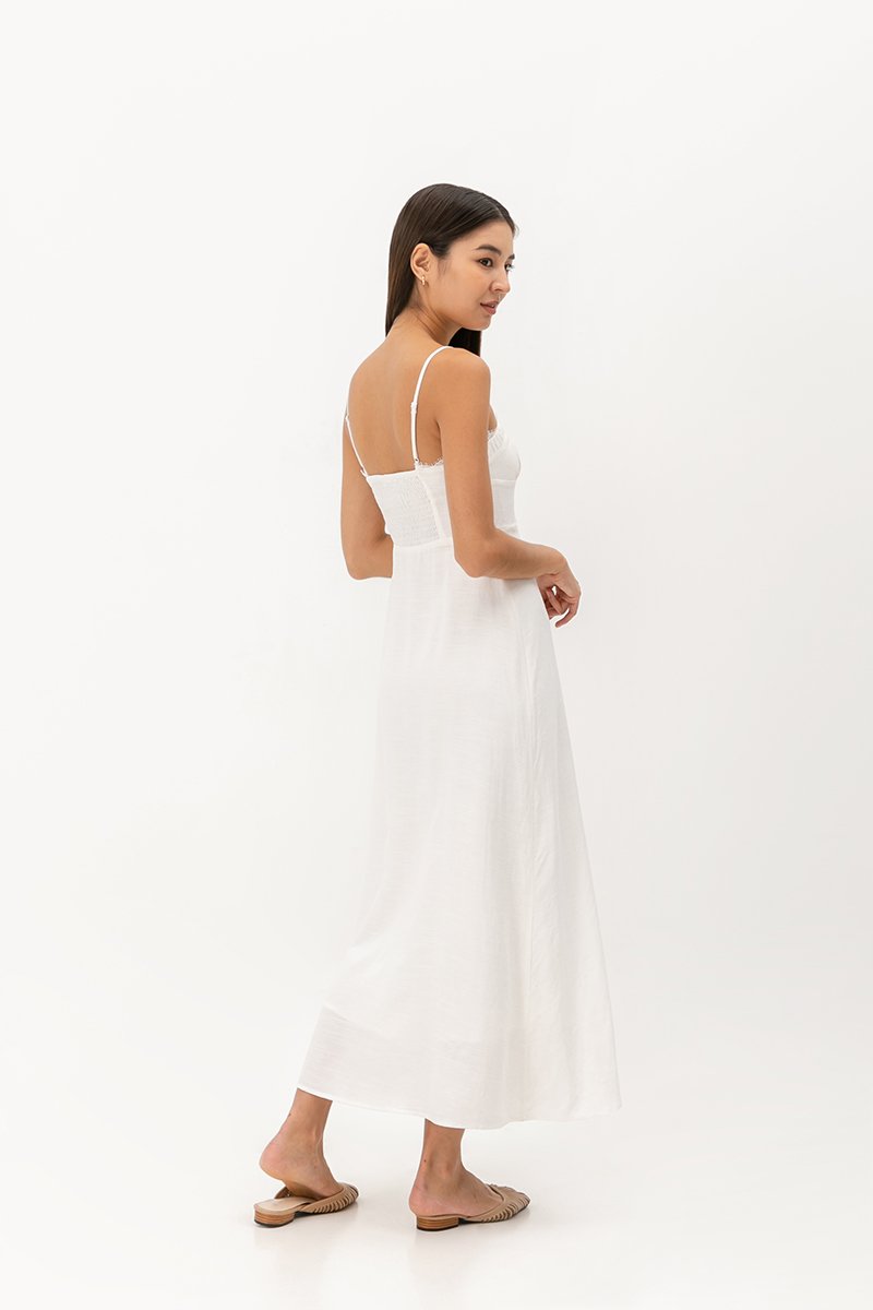 CELESTINE LACE TRIM MAXI DRESS