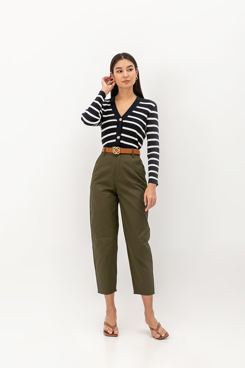 SORRENTO STRIPED KNIT CARDIGAN