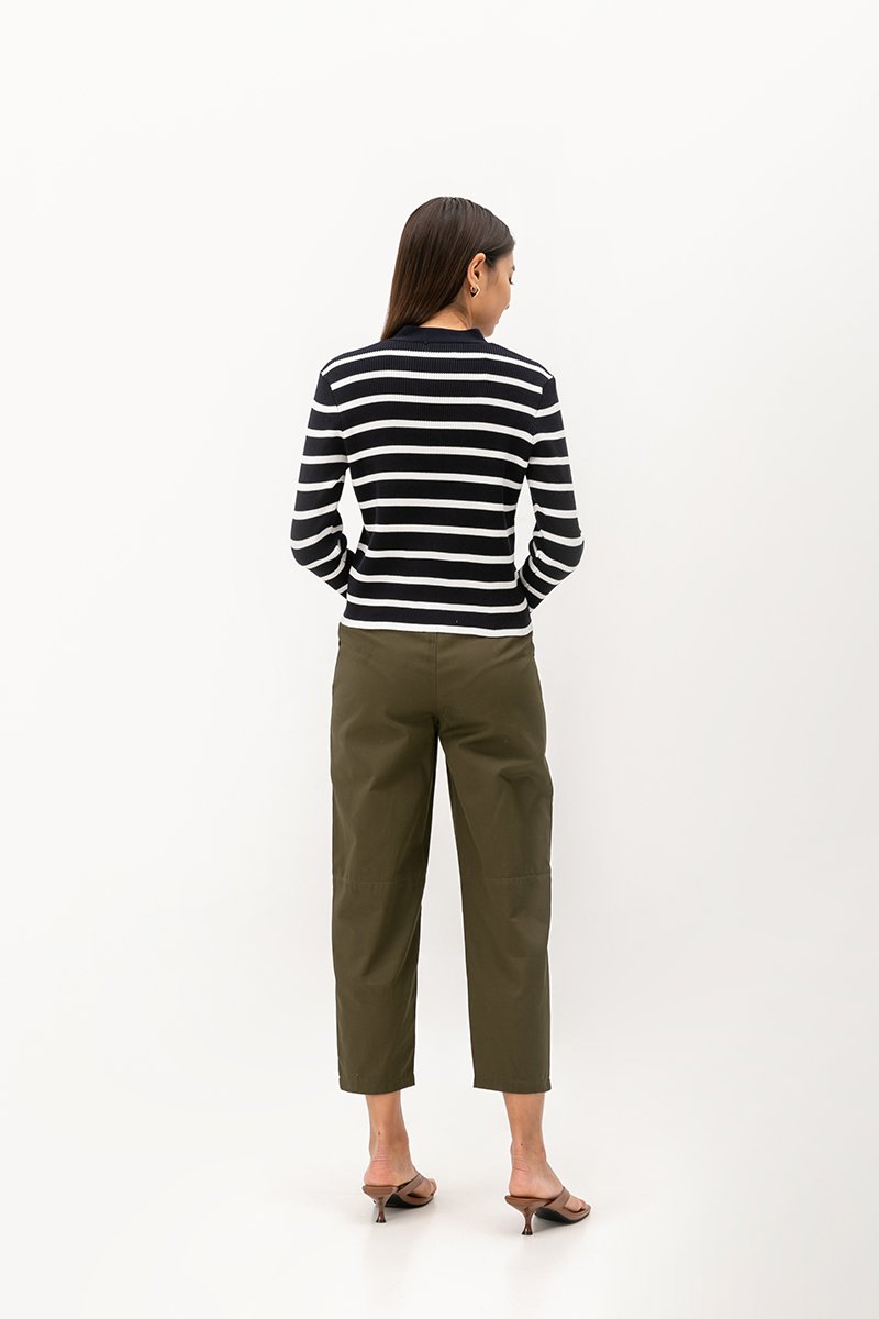 SORRENTO STRIPED KNIT CARDIGAN