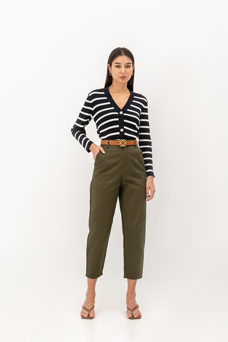 SORRENTO STRIPED KNIT CARDIGAN