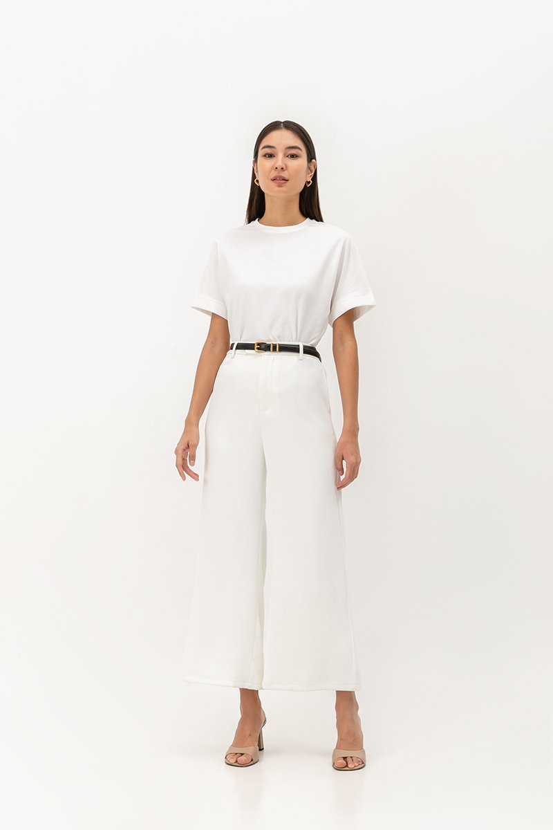 COLLINS ROLLED SLEEVE OVERSIZED TEE
