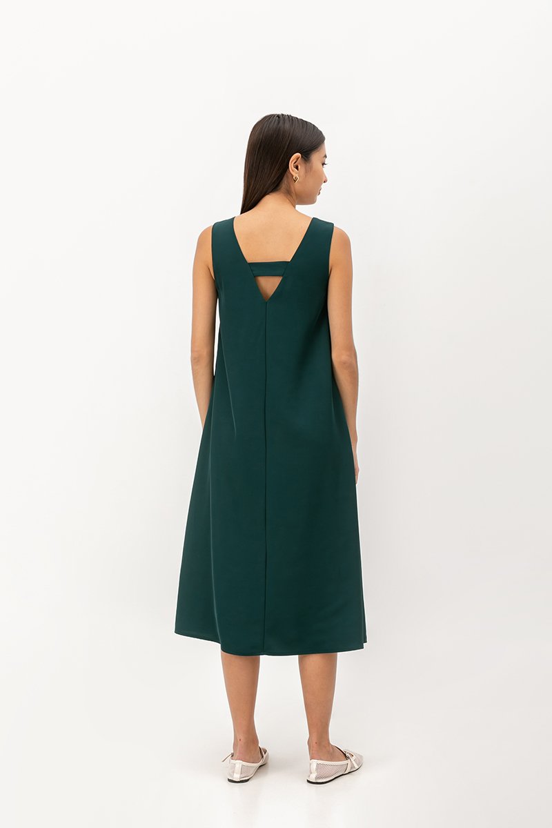 CAROL V BACK SLEEVELESS MAXI DRESS