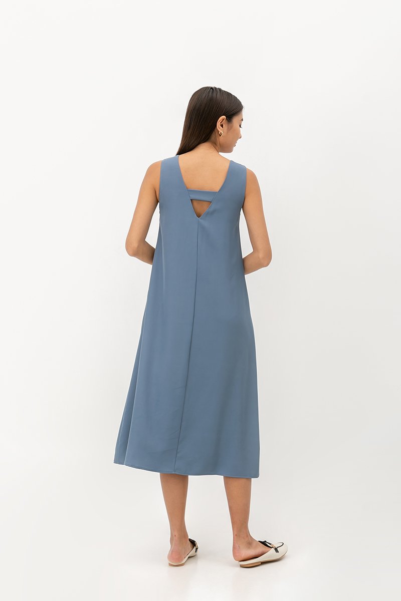 CAROL V BACK SLEEVELESS MAXI DRESS