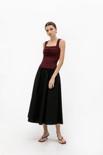 ALYNN RUCHED PADDED TANK TOP ALYNN RUCHED PADDED TANK TOP