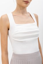 ALYNN RUCHED PADDED TANK TOP ALYNN RUCHED PADDED TANK TOP