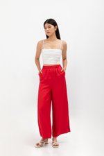 HARPER ELASTIC WAISTBAND WIDE LEG LINEN PANTS (SALE) HARPER ELASTIC WAISTBAND WIDE LEG LINEN PANTS (SALE)