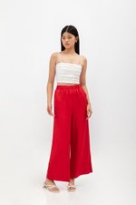HARPER ELASTIC WAISTBAND WIDE LEG LINEN PANTS (SALE) HARPER ELASTIC WAISTBAND WIDE LEG LINEN PANTS (SALE)