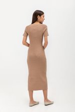 KAIRO SWEETHEART NECKLINE KNIT MIDI DRESS