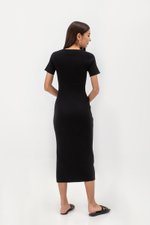 KAIRO SWEETHEART NECKLINE KNIT MIDI DRESS