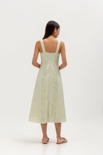 CELYNN EYELET FLARE DRESS