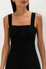 CELYNN EYELET FLARE DRESS