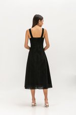 CELYNN EYELET FLARE DRESS