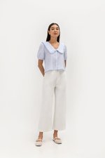 EDALENE PETER PAN COLLAR TOP