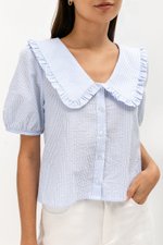 EDALENE PETER PAN COLLAR TOP