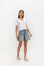 EDALENE PETER PAN COLLAR TOP