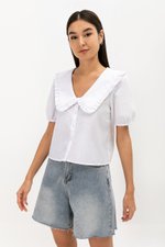 EDALENE PETER PAN COLLAR TOP