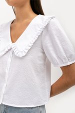 EDALENE PETER PAN COLLAR TOP
