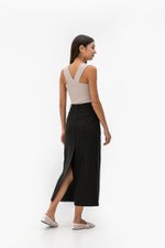 MARGOT PIN STRIPE PENCIL SKIRT