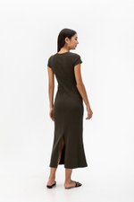 CAMILLIA BODYCON RIB KNIT MAXI DRESS