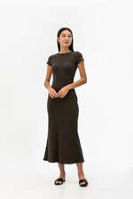 CAMILLIA BODYCON RIB KNIT MAXI DRESS