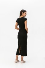 CAMILLIA BODYCON RIB KNIT MAXI DRESS