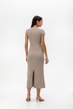 CAMILLIA BODYCON RIB KNIT MAXI DRESS