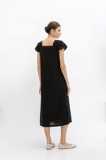 ALLERIA BUTTONDOWN MIDI DRESS W SASH