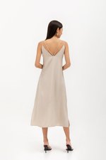 MACIE STRAPPY BACK TENCEL MIDI DRESS