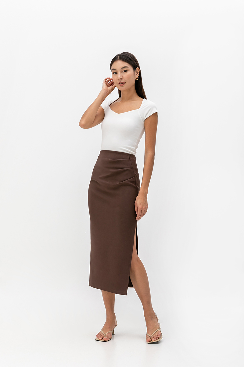 ATTICUS RUCHED SKIRT