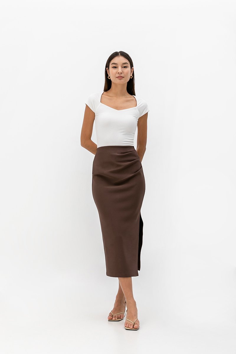 ATTICUS RUCHED SKIRT
