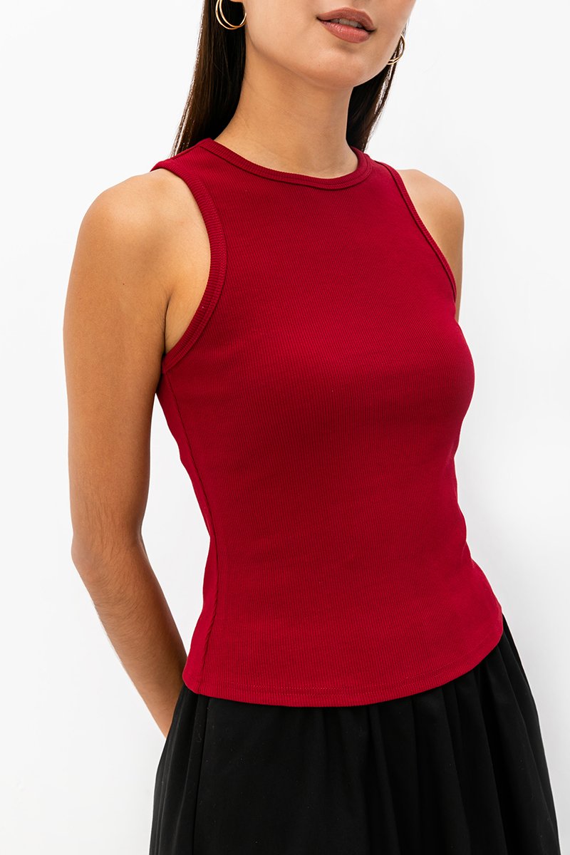 STEPHIE RIBBED TOP