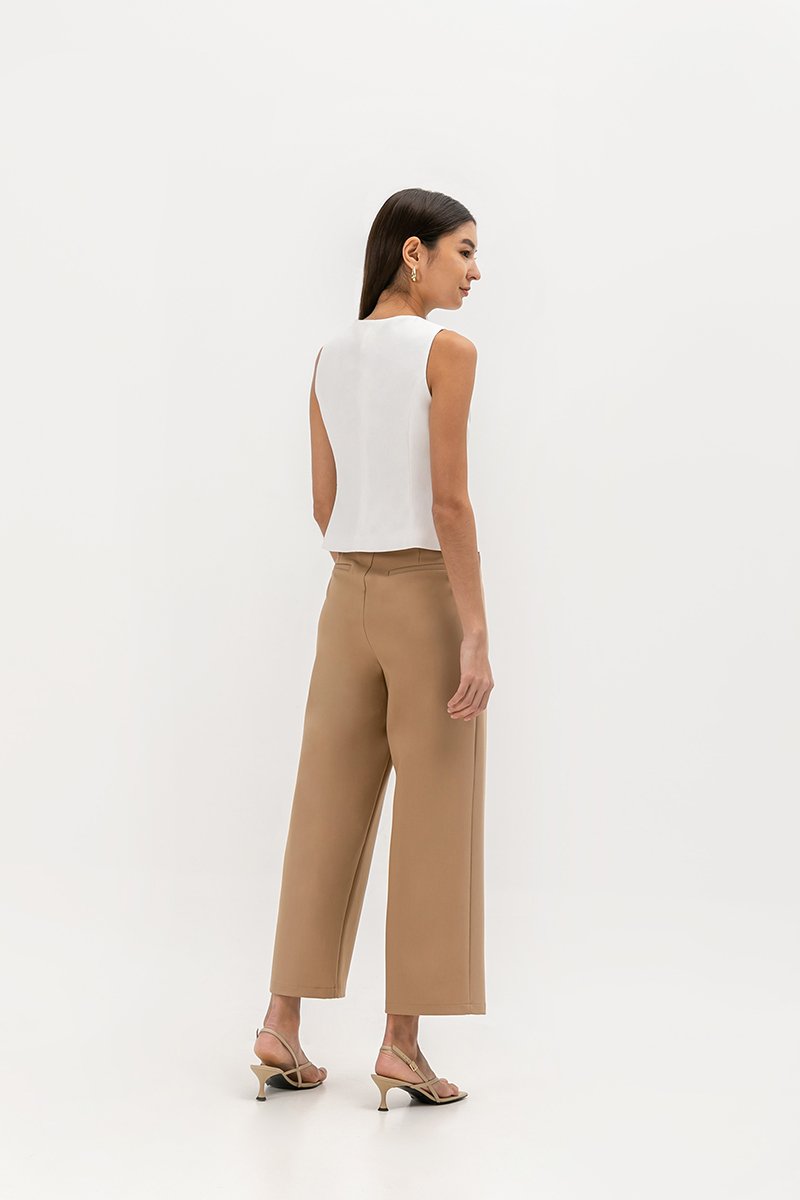 PALIN RIBBON LINEN VEST