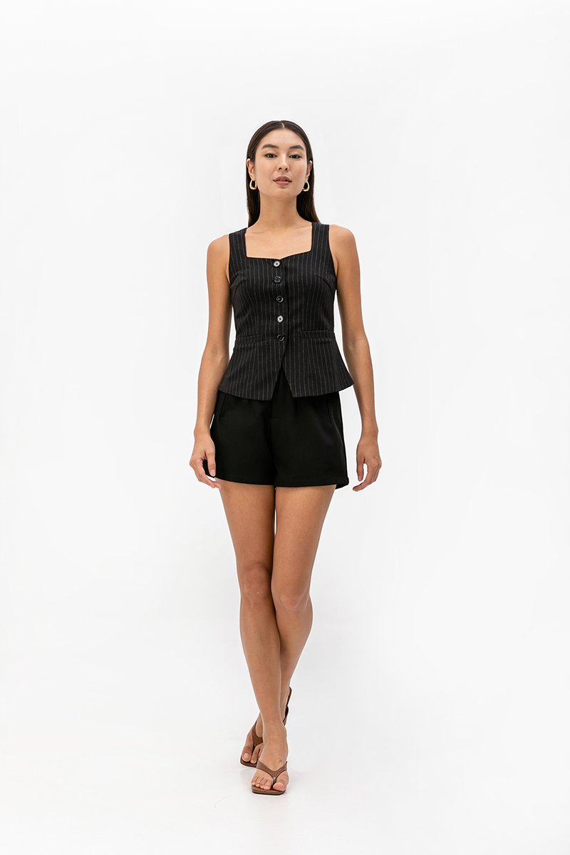 TARYN PIN STRIPE VEST TOP